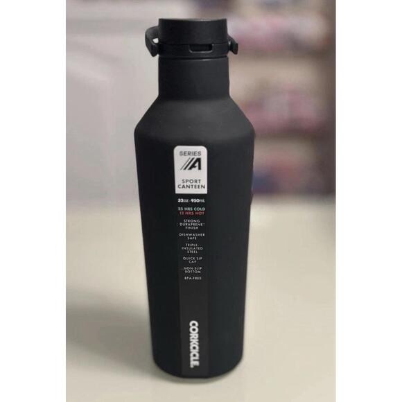 Corkcicle 32 oz Series A Sport Canteen Matte Black Water Bottle *NEW* - Picture 1 of 1